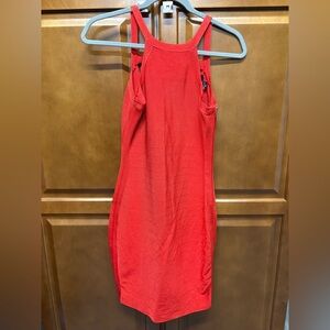 Elegant Red Sleeveless Dress